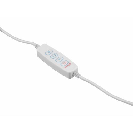 Extol - LED prigušiva stona lampa sa lupom LED/8W/5V 2900/4500/7500K bela