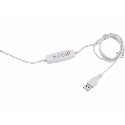 Extol - LED prigušiva stona lampa sa lupom LED/8W/5V 2900/4500/7500K bela