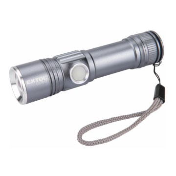 Extol - LED Punjiva baterijska lampa LED/2000 mAh/3,7V mat hrom