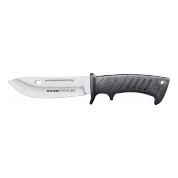 Extol Premium - Lovački nož crno/nerđajući čelik 14,5 cm