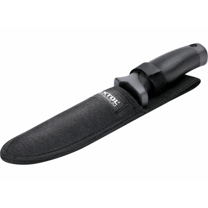 Extol Premium - Lovački nož crno/nerđajući čelik 15 cm