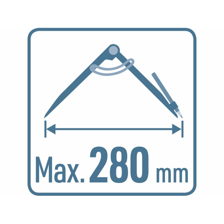 Extol Premium - Stolarski šestar sa olovkom 0-280 mm