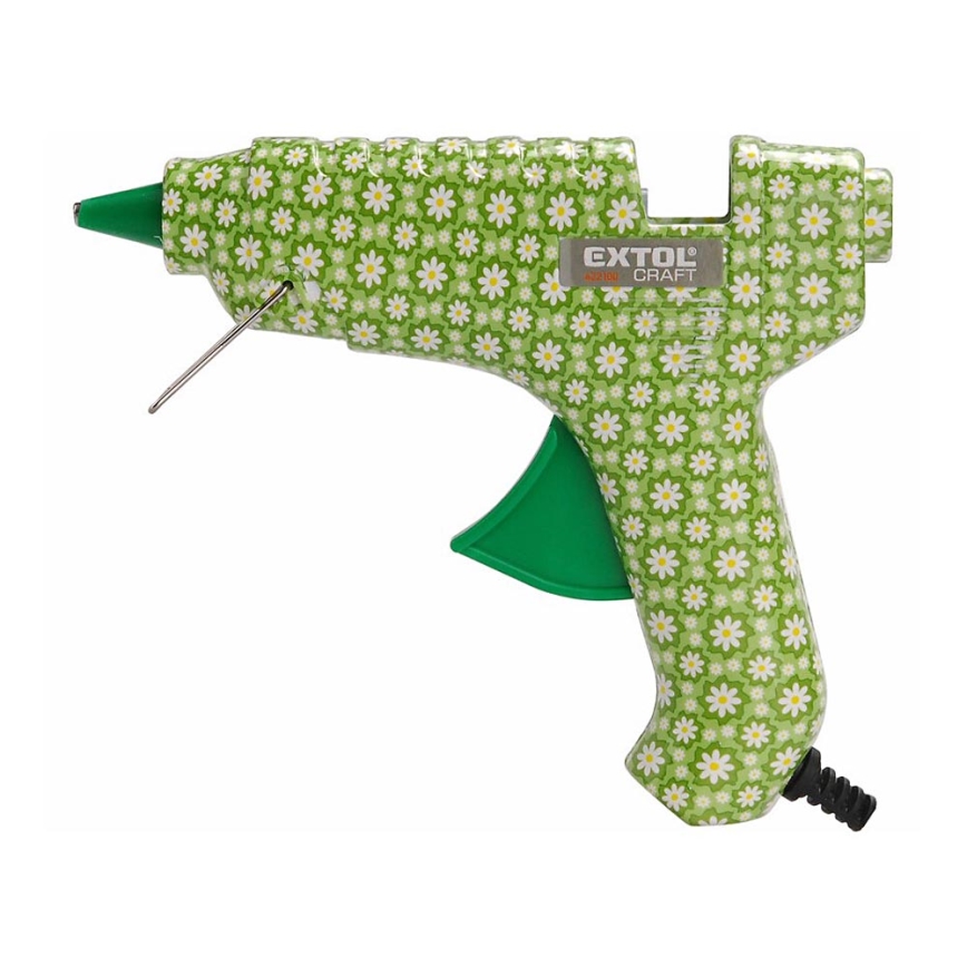 Extol - Zeleni pištolj za vruće lepljenje 40W/230V