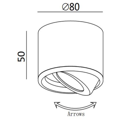 Fabas 3430/71/102 - LED Reflektorska lampa ANZIO 1xLED/6W/230V