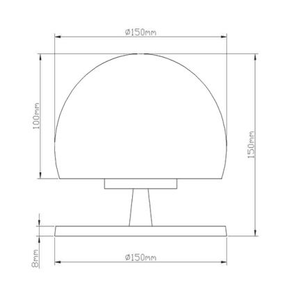 Fabas 3570-30-138 - LED Prigušiva stolna lampa MORGANA 1XG9/3W/230V