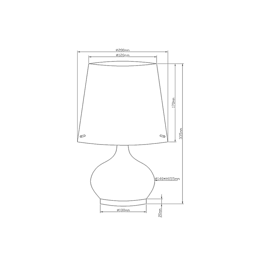 Fabas Luce 2533-34-102 - Stona lampa ADE 1xG9/25W/230V + 1xE14/60W