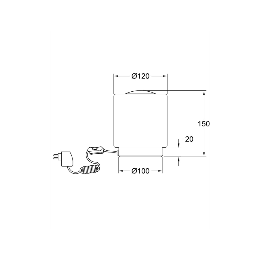 Fabas Luce 3257-30-178 - LED Prigušiva stona lampa SIMI LED/8W/230V mat krom