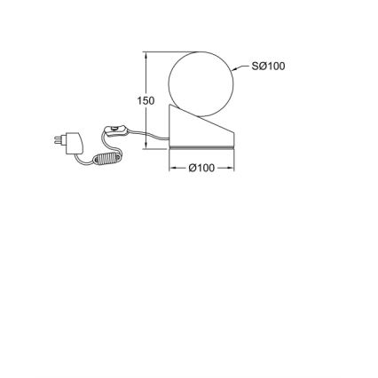 Fabas Luce 3360-30-102 - LED Prigušiva stona lampa na dodir GRAVITY LED/5W/230V bela