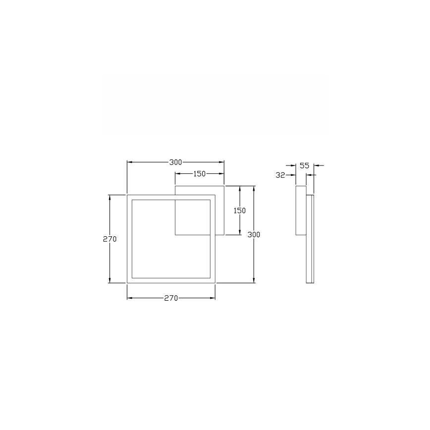 Fabas Luce 3394-23-282 - LED Prigušiva plafonjera BARD LED/22W/230V 4000K antracit