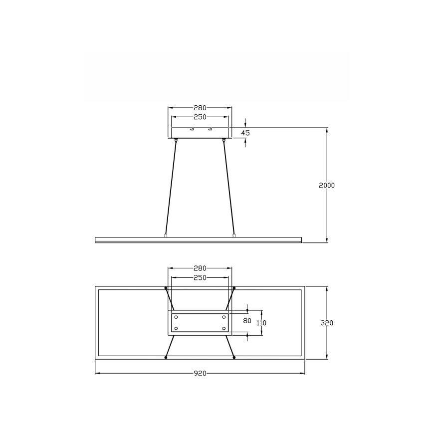 Fabas Luce 3394-45-282 - LED Prigušivi luster na sajli BARD LED/52W/230V 3000K antracit