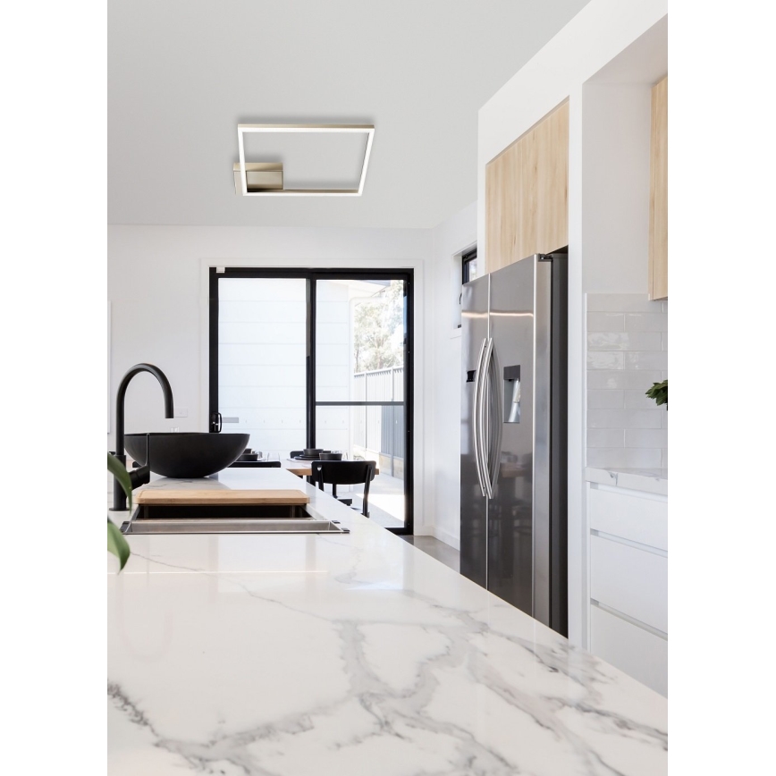 Fabas Luce 3394-61-225 - LED Prigušiva plafonjera BARD LED/39W/230V 3000K zlatna