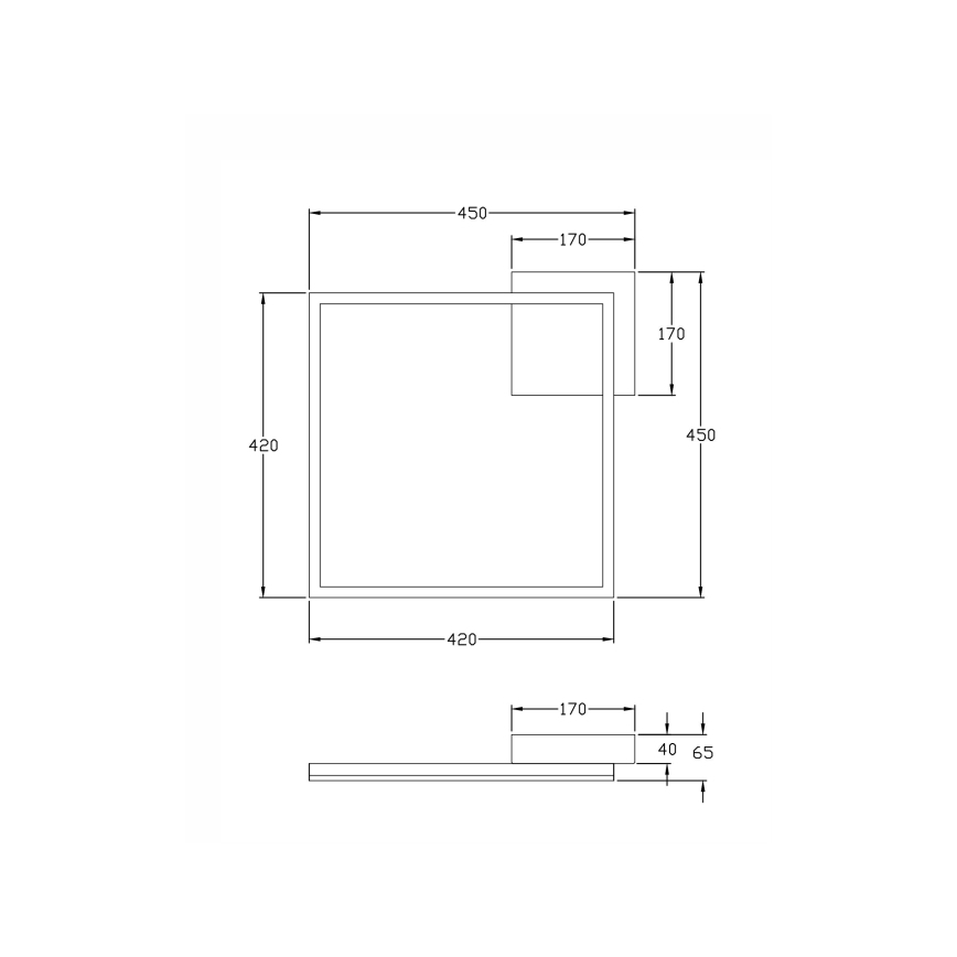 Fabas Luce 3394-62-102 - LED Prigušiva plafonjera BARD LED/39W/230V 4000K bela