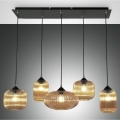 Fabas Luce 3627-48-125 - GILLIS luster na sajli 5xE27/40W/230V zlatna/crna