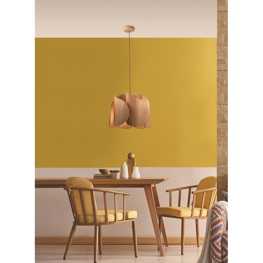 Fabas Luce 3672-40-132 - Luster na sajli PEVERO 1xE27/40W/230V drvo