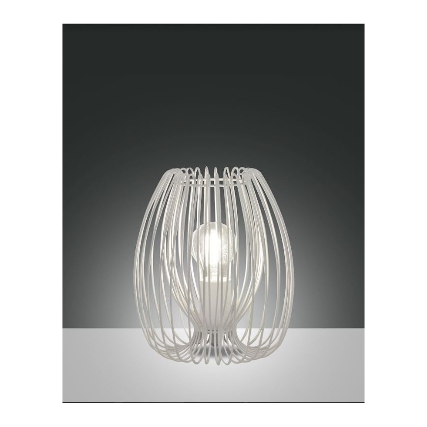 Fabas Luce 3677-34-102 - Stona lampa CAMP 1xE27/40W/230V bela
