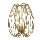 Fabas Luce 3677-34-225 - Stona lampa CAMP 1xE27/40W/230V zlatna