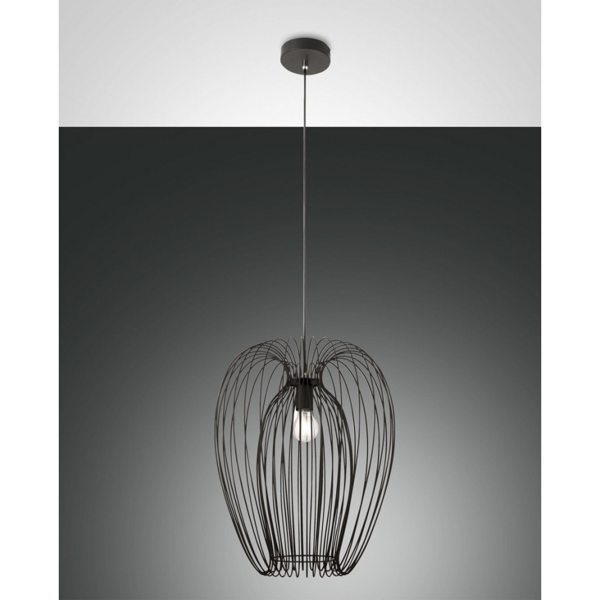 Fabas Luce 3677-45-101 - Luster na sajli CAMP 1xE27/40W/230V crno