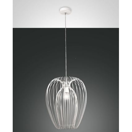 Fabas Luce 3677-45-102 - Luster na sajli CAMP 1xE27/40W/230V bela