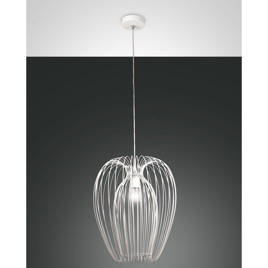 Fabas Luce 3677-45-102 - Luster na sajli CAMP 1xE27/40W/230V bela