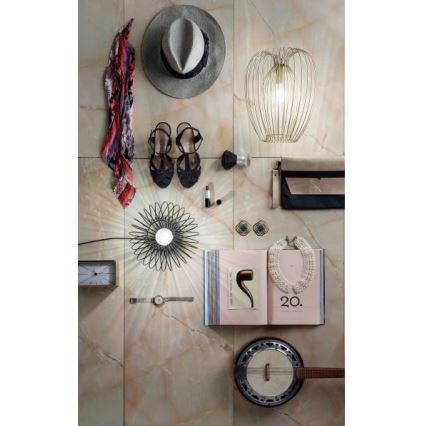 Fabas Luce 3677-45-225 - Luster na kablu CAMP 1xE27/40W/230V zlatni