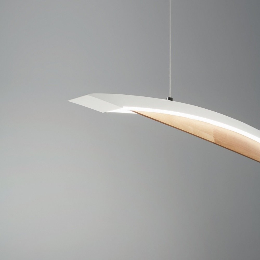 Fabas Luce 3697-40-102 - LED Prigušivi luster na sajli CORDOBA LED/36W/230V bela/drvo