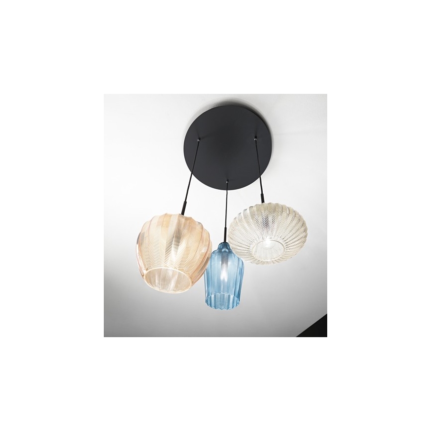 Fabas Luce 3725-47-363 - Luster na sajli OLBIA 3xE27/40W/230V
