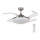 FANAWAY 212982 - Plafonski ventilator EVORA 2xE27/20W/230V sjajni krom + Daljinski upravljač