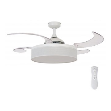 FANAWAY 511030 - LED plafonski ventilator FRASER 3xE27/20W/230V, bela, prečnik 121 cm + daljinski upravljač