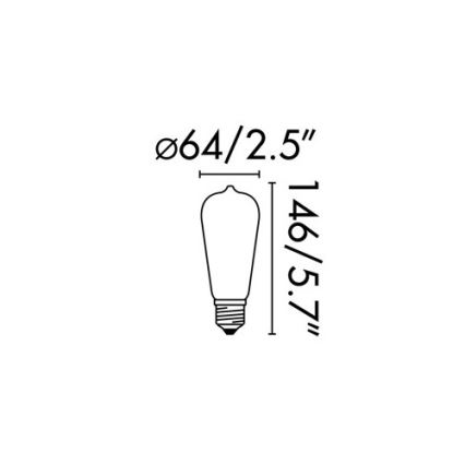 FARO 17428 - LED Sijalica FILAMENT E27/4W/230V 2200K