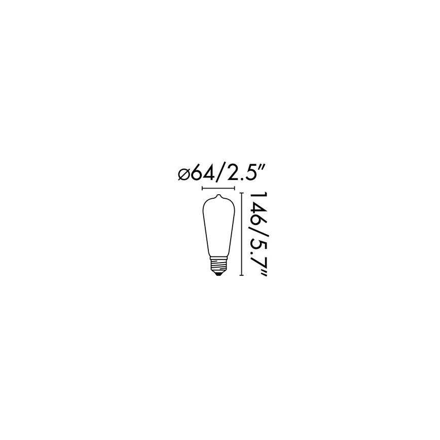 FARO 17428 - LED Sijalica FILAMENT E27/4W/230V 2200K