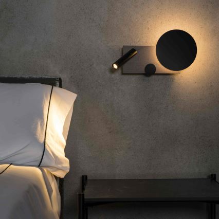FARO 20065 - LED prigušiva zidna lampica KLEE LED/10W/230V + LED/3W desna