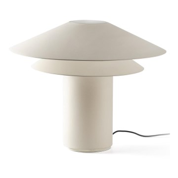 FARO 20069 - Stona lampa SHAN 1xE27/15W/230V pergament kremasta