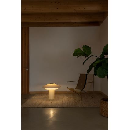 FARO 20069 - Stona lampa SHAN 1xE27/15W/230V pergament kremasta