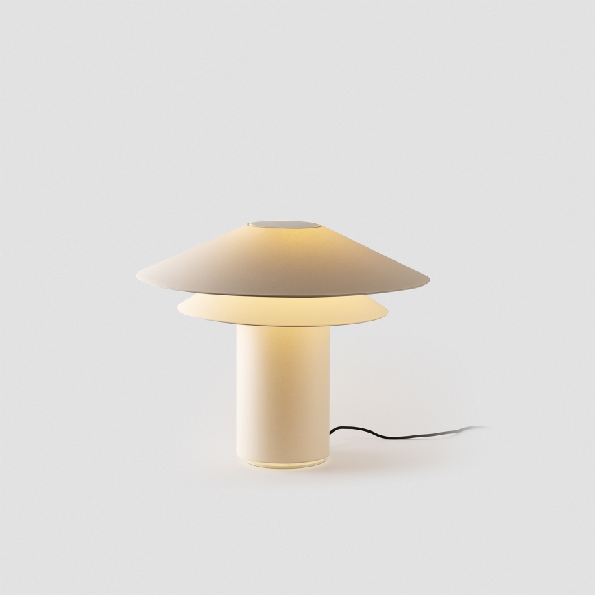 FARO 20069 - Stona lampa SHAN 1xE27/15W/230V pergament kremasta