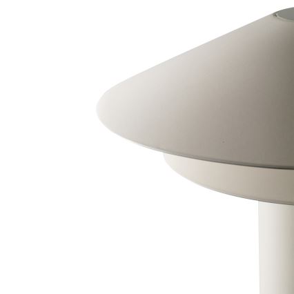 FARO 20069 - Stona lampa SHAN 1xE27/15W/230V pergament kremasta
