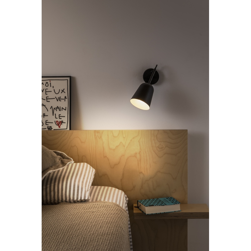 FARO 28257 - Zidna lampa STUDIO 1xE14/8W/230V crno