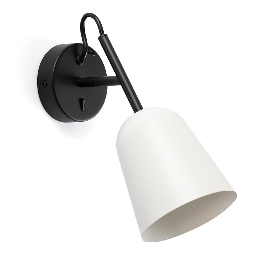 FARO 28258 - Zidna lampa STUDIO 1xE14/8W/230V bela/crno