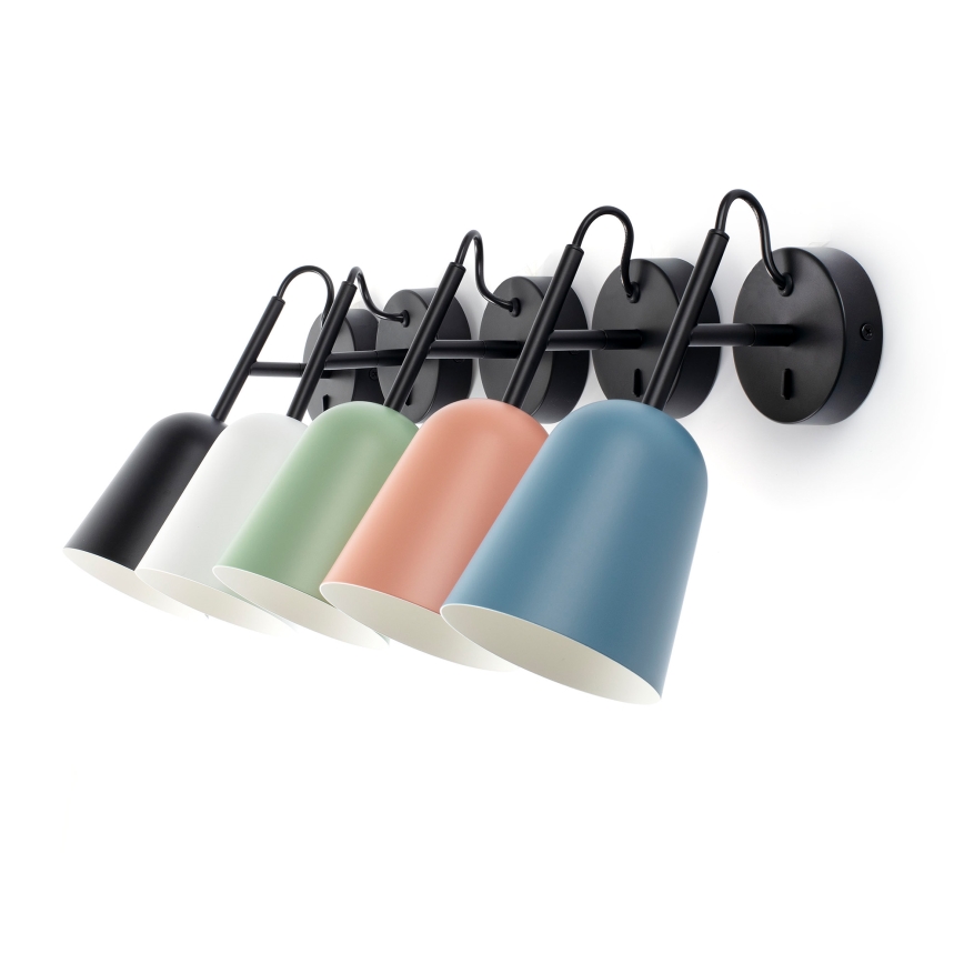 FARO 28258 - Zidna lampa STUDIO 1xE14/8W/230V bela/crno