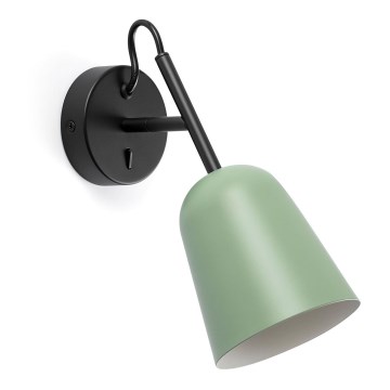 FARO 28259 - Zidna lampa STUDIO 1xE14/8W/230V zelena/crno