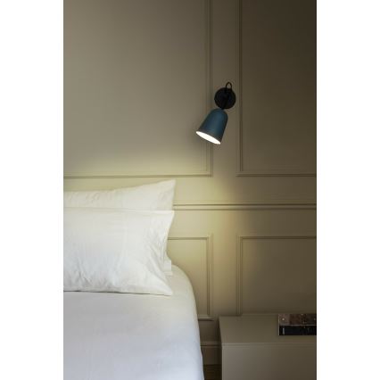 FARO 28274 - Zidna lampa STUDIO 1xE14/8W/230V plava/crno
