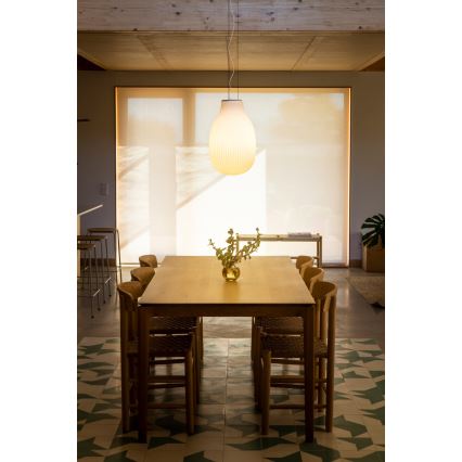 FARO 28300 - Luster na sajli ISABELLE 1xE27/15W/230V pr. 31 cm bela