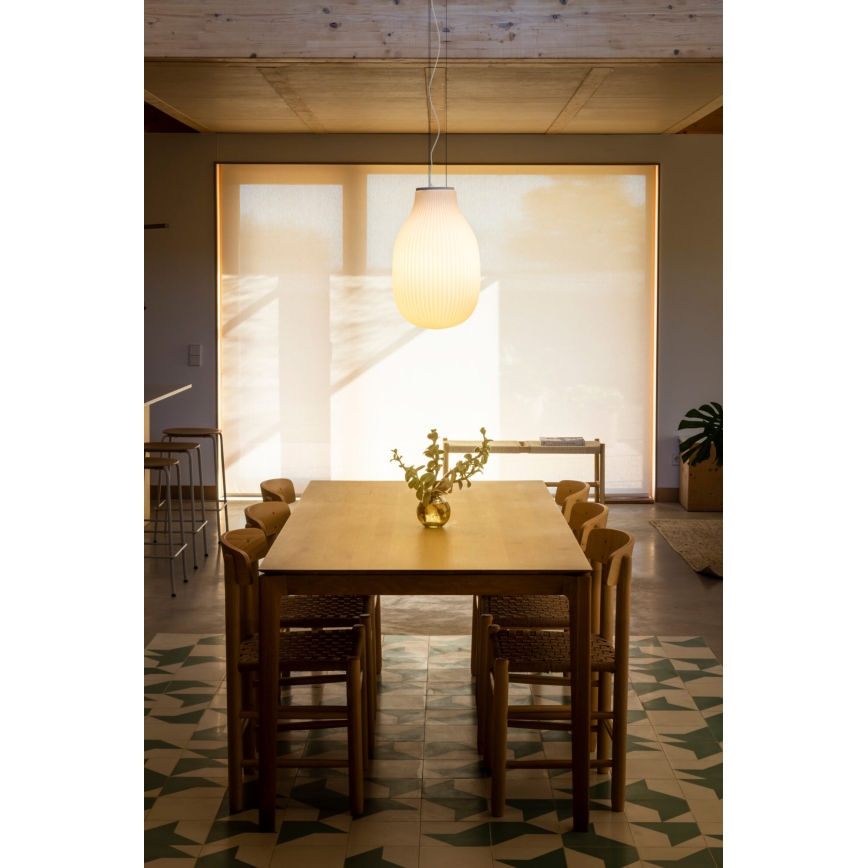FARO 28300 - Luster na sajli ISABELLE 1xE27/15W/230V pr. 31 cm bela