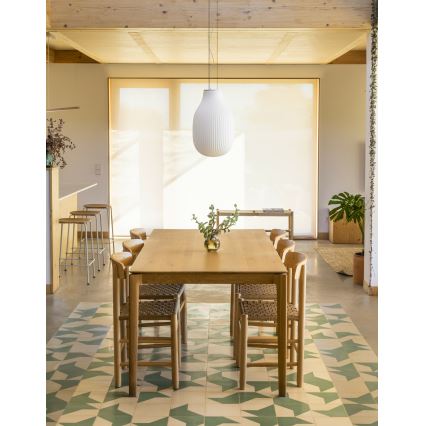 FARO 28300 - Luster na sajli ISABELLE 1xE27/15W/230V pr. 31 cm bela