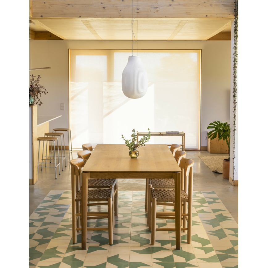FARO 28300 - Luster na sajli ISABELLE 1xE27/15W/230V pr. 31 cm bela