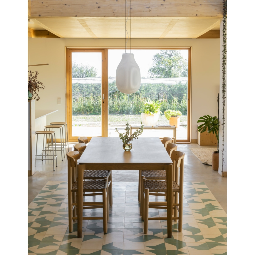 FARO 28300 - Luster na sajli ISABELLE 1xE27/15W/230V pr. 31 cm bela