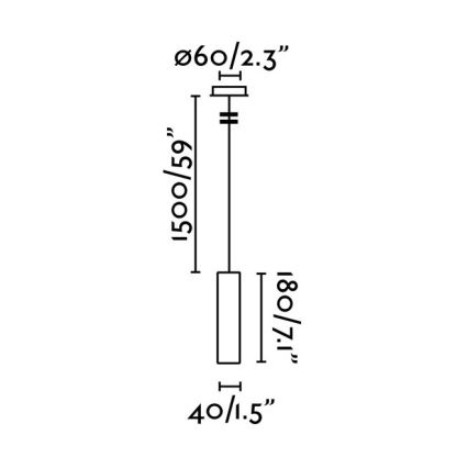 FARO 29894 - LED luster na sajli ORA LED/4W/230V bela