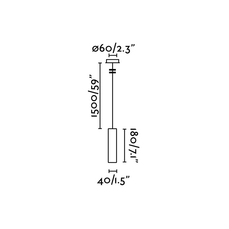 FARO 29894 - LED luster na sajli ORA LED/4W/230V bela