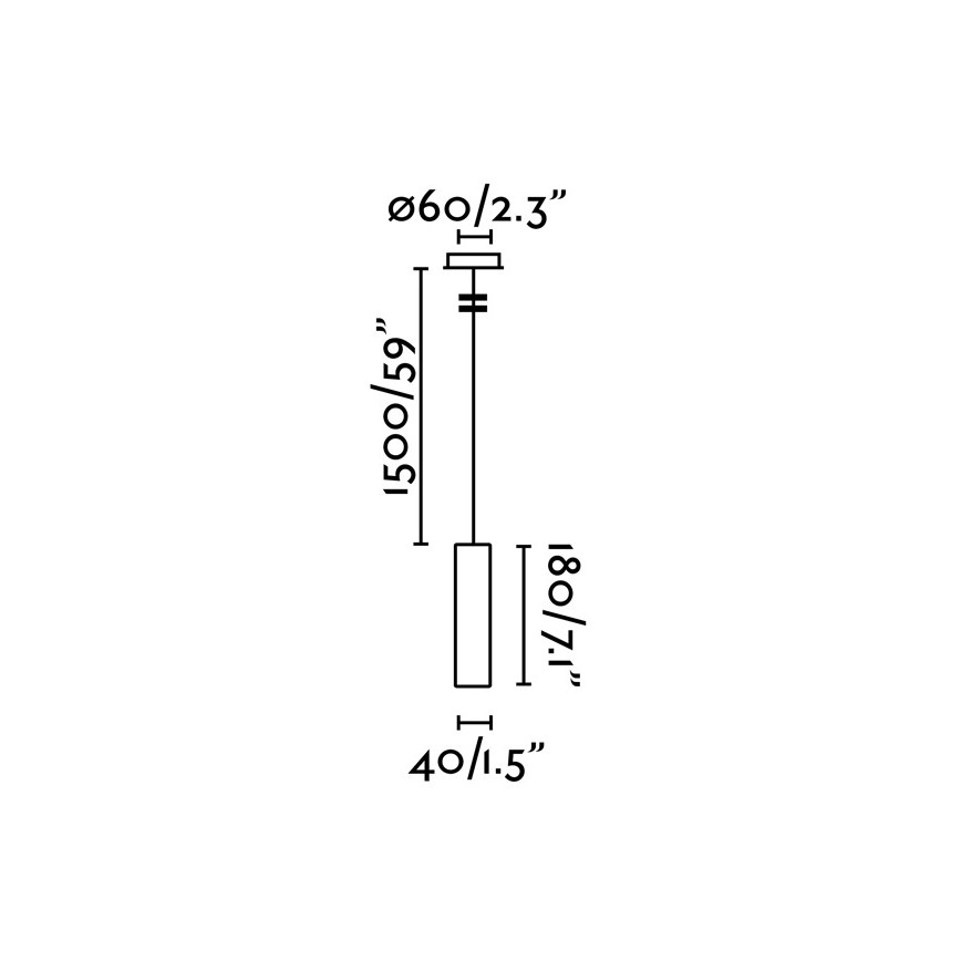 FARO 29895 - LED luster na sajli ORA LED/4W/230V crno