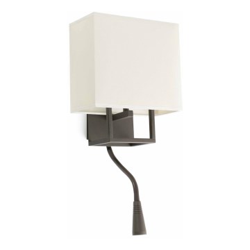 FARO 29983 - LED Zidna lampa VESPER 1xE14/20W/230V + LED/1W