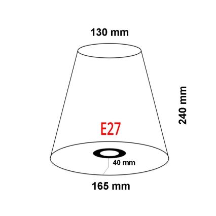 FARO 2P0311 - Abažur za zidnu lampu REM E27 pr. 165 mm bež